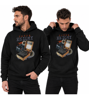 BLUZA Z KAPTUREM Szyfr Enigmy